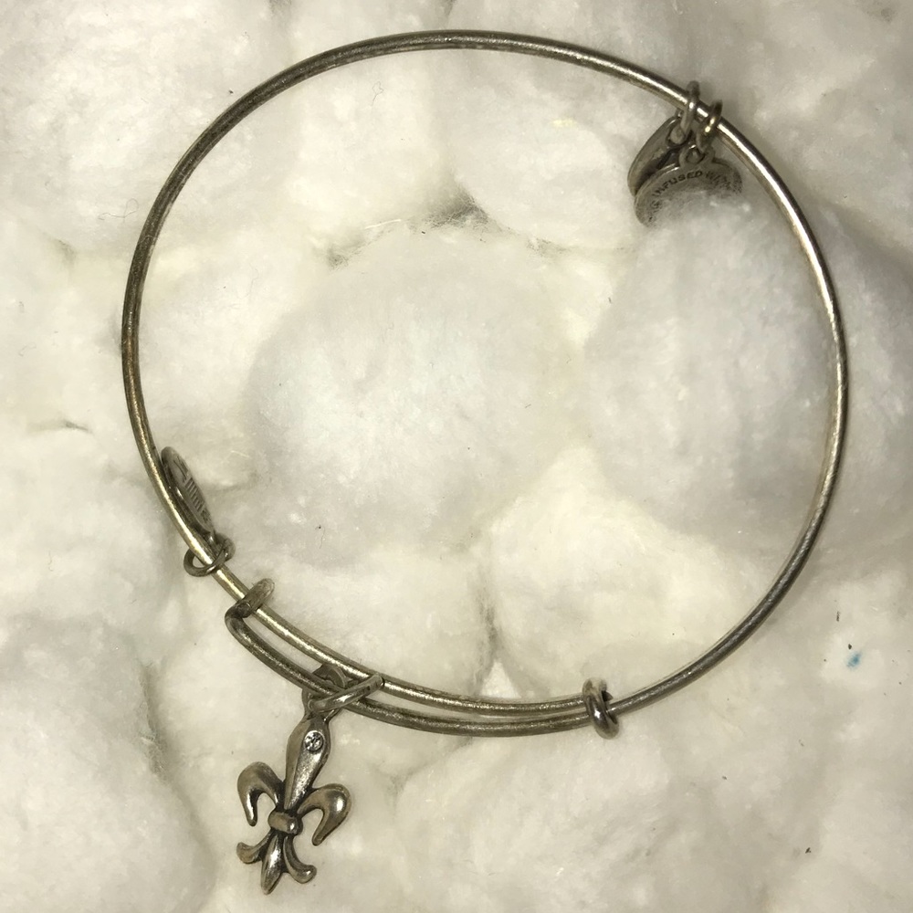 Alex and Ani fleur de lis bracelet